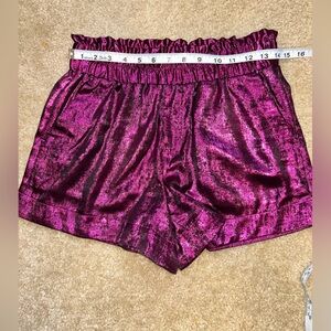 Metallic Fuchsia shorts women’s size small
